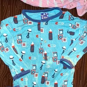Kickee Pants glacier nursery coverall